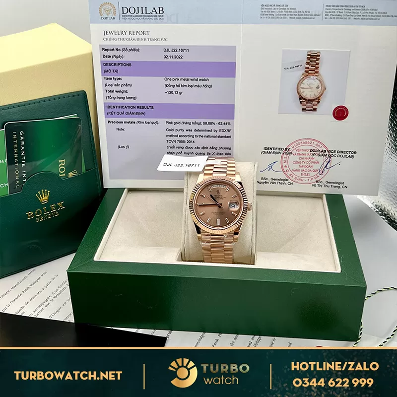 Rolex daydatefake bọc vàng yellow gold full kiểm định máy 3255