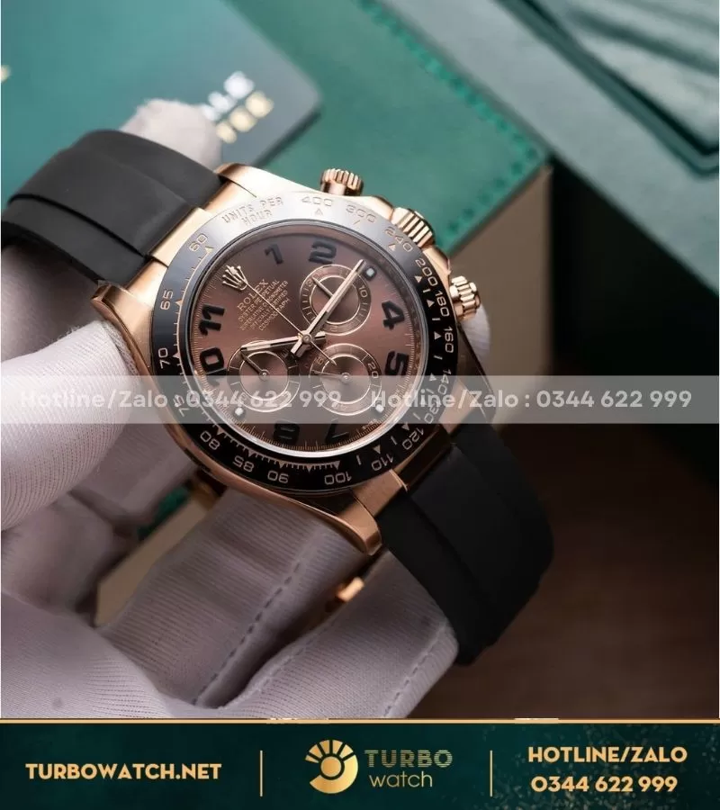 Rolex daytona 116515LN mặt số dark chocolate máy calibre 4130