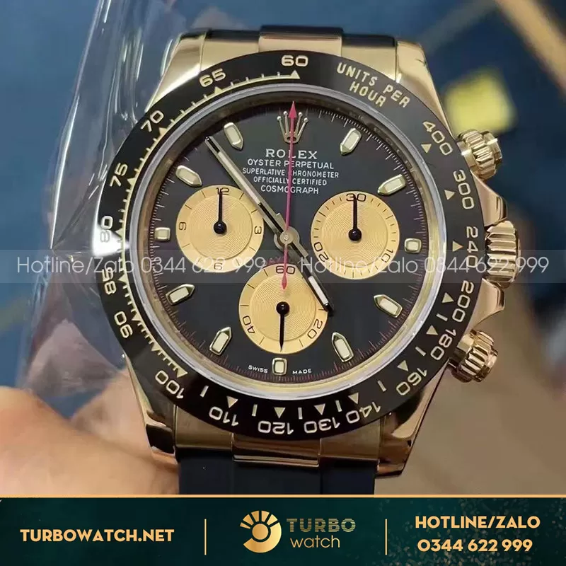 Rolex daytona chế tác vàng đúc 18k yellow gold