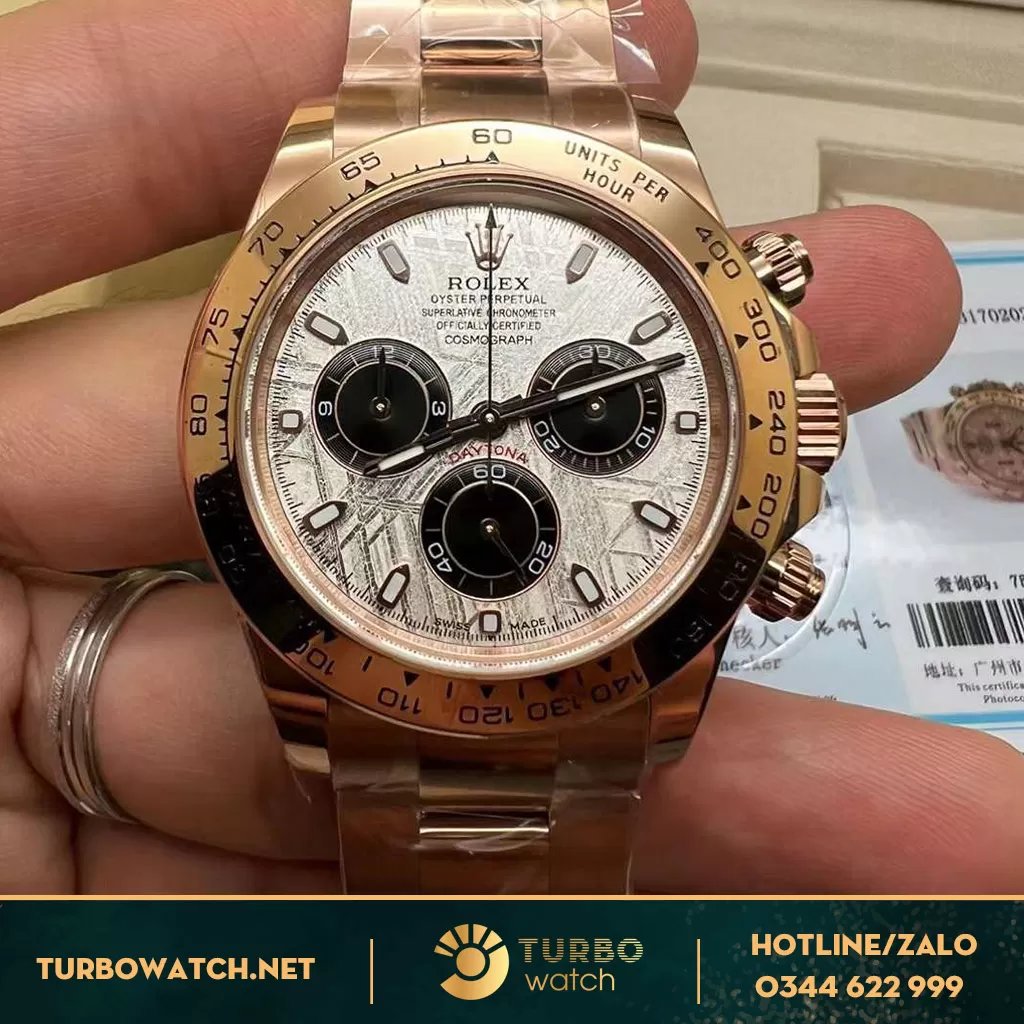 Rolex daytona độ mặt thiên thạch máy 4130