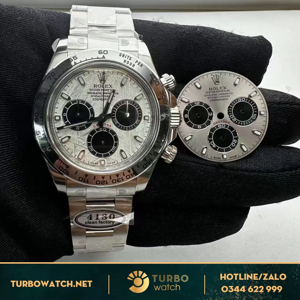 Rolex daytona độ mặt thiên thạch máy 4130
