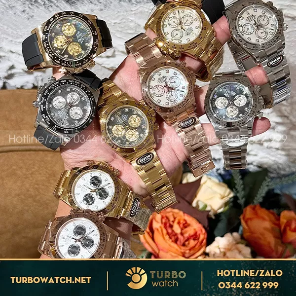 Rolex daytona tinh chỉnh mặt dial siêu nét 