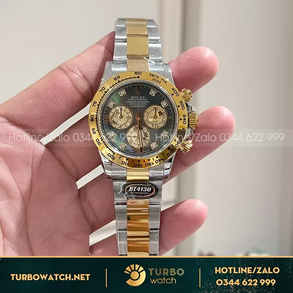 Rolex daytona tinh chỉnh mặt MOP siêu sắc nét 