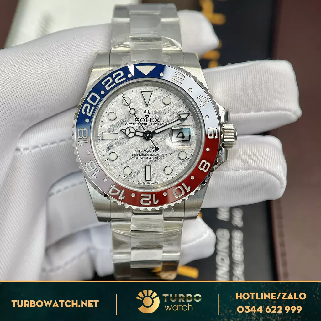 Rolex Fake 1:1 GMT - Master II 126719BLRO Mặt Số Thiên Thạch 