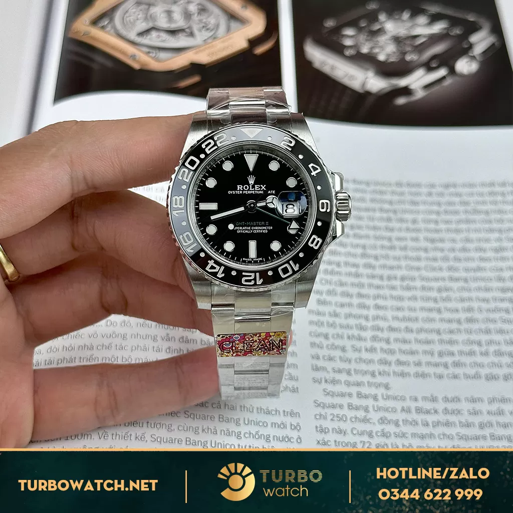 Rolex GMT-Master II— máy cal3186—nhà máy CLEAN