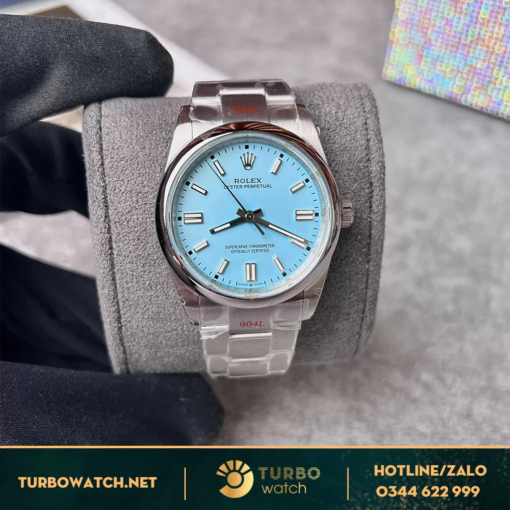 Rolex Oyster Perpetual 36 126000 Mặt Số Ice Blue Replica 