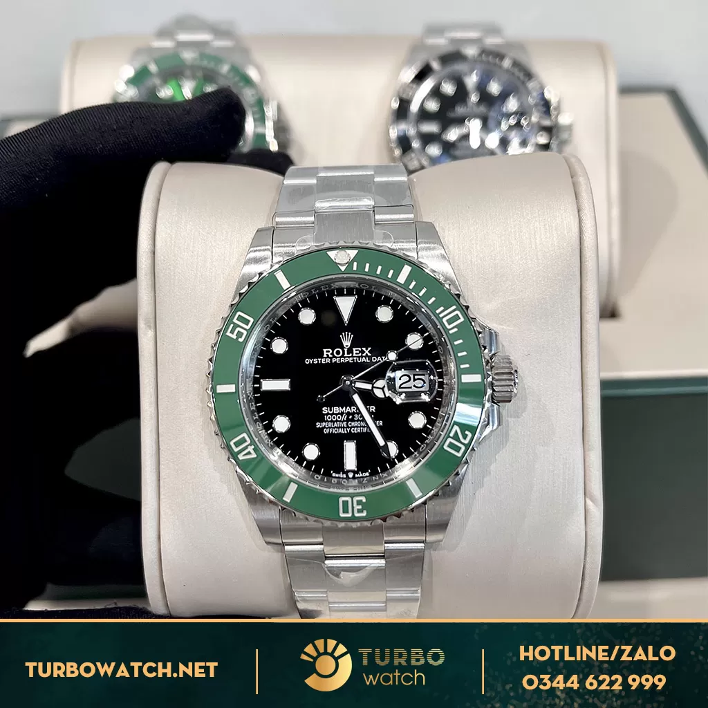 Rolex Siêu Cấp 1:1 Submariner 126610LV Mặt Số Đen 41