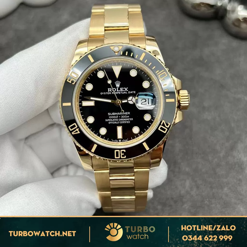 Rolex Submariner 126618LN Mặt Số Đen Vàng Vàng 18k Chế Tác 