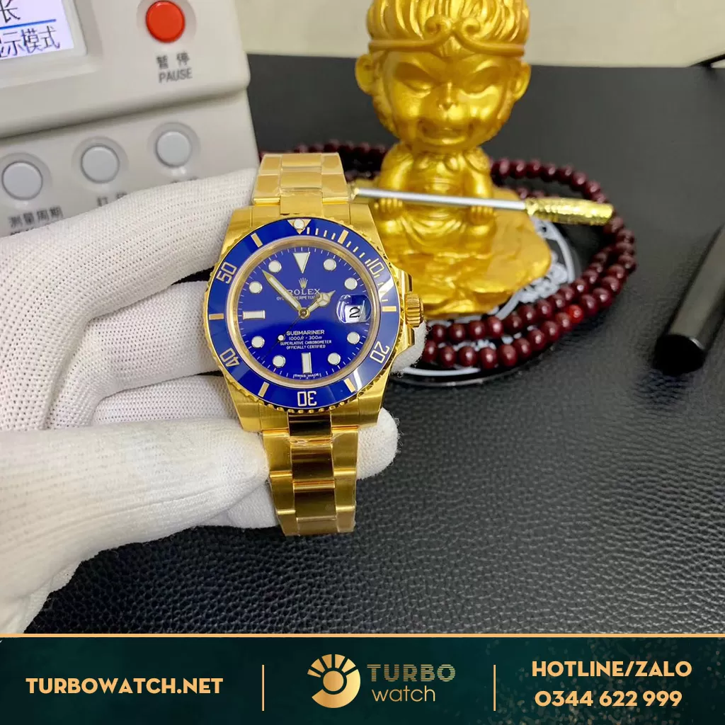 ROLEX SUBMARINER DATE 116619LB chế tác vàng nguyên khối