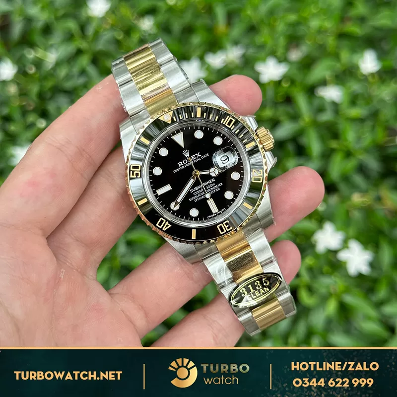 Rolex submariner demi gold clean factory