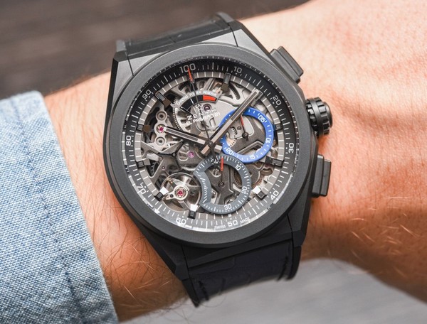 Đồng hồ Zenith Defy El Primero replica chống nước ở độ sâu 50m