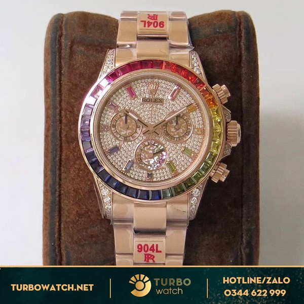 So Sánh Đồng Hồ Rolex Cosmograph Daytona 116595rbow Replica Với Đồng Hồ Girard-Perregaux Laureato Chronograph Replica