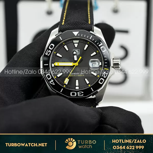 TAG Heuer Aquaracer 43MM WAY211F.FC6362 Mặt Đen Niềng Ceramic Rep 1:1