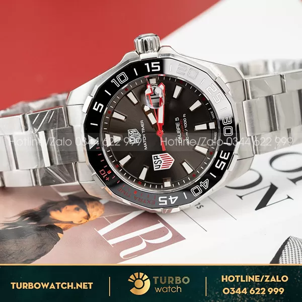 TAG Heuer Aquaracer WAY201G.BA0927 43MM Mặt Xám Niềng Ceramic