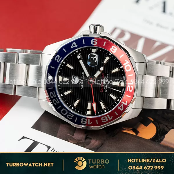 TAG Heuer Aquaracer WAY201G.BA0927 43MM Mặt Xám Niềng Ceramic Rep
