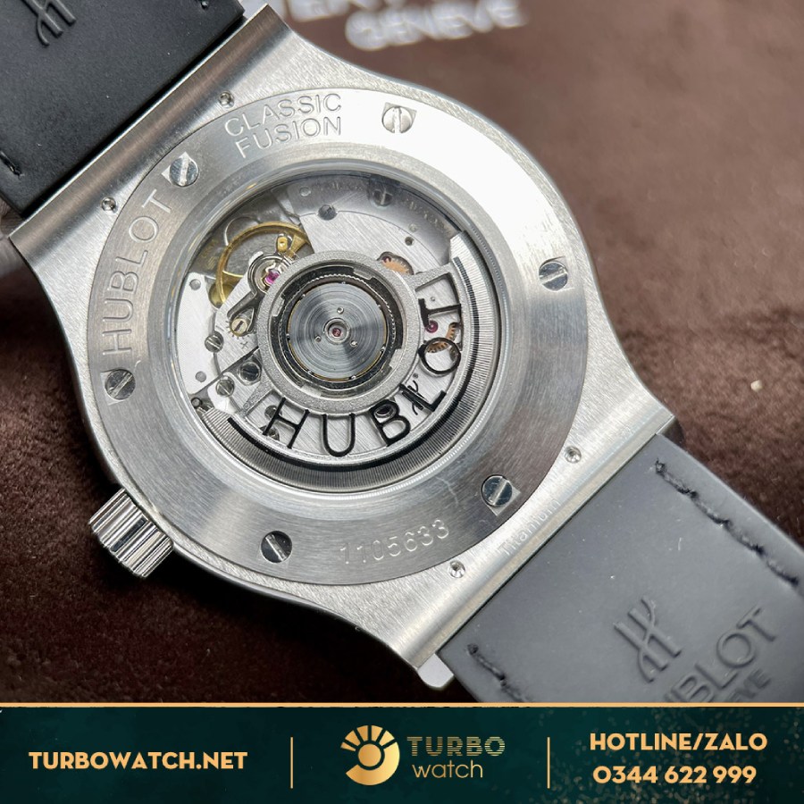 Đồng Hồ Hublot Classic Fusion Grey 1-1 Độ kim cương