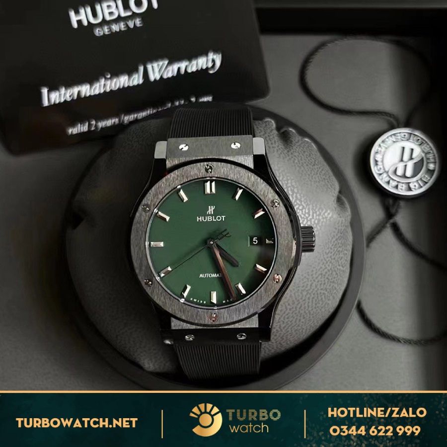 Đồng Hồ Hublot Classic Fusion Siêu Cấp Ceramic Xanh Green 42MM