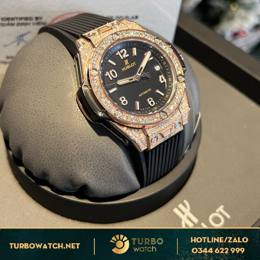 Đồng Hồ Hublot Big Bang Fake One Click King Gold Diamonds