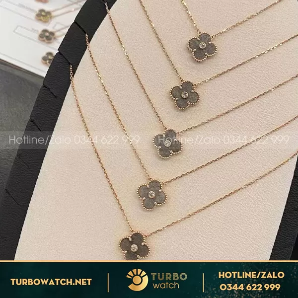 Van cleef vintage Alhambra necklaces rose gold