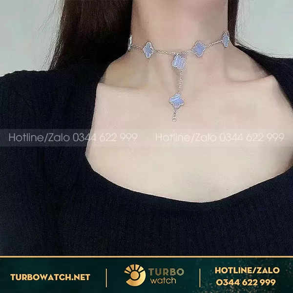 Vòng cổ Van cleef vintage alhambra 
