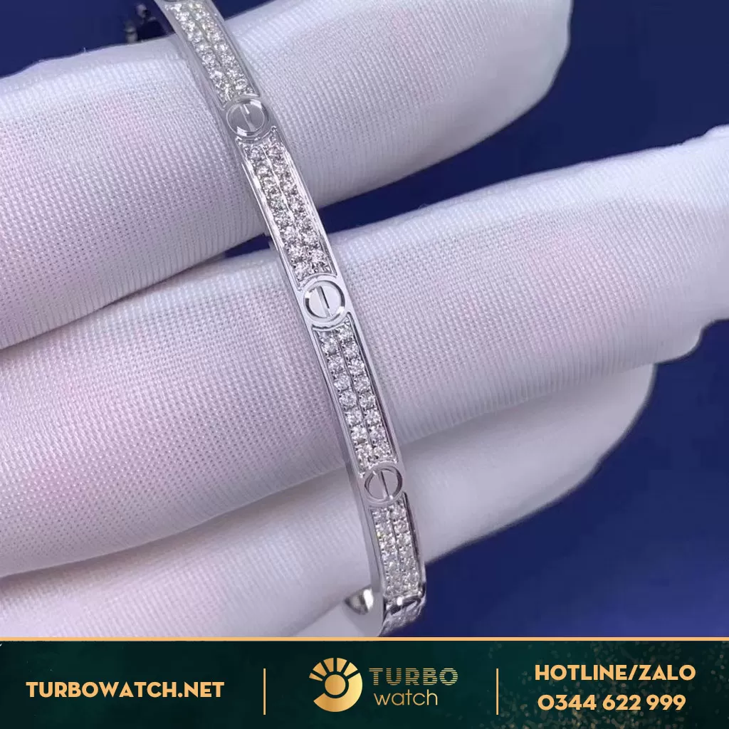 Vòng Tay Cartie Vàng 18k Kim cương thiên nhiên