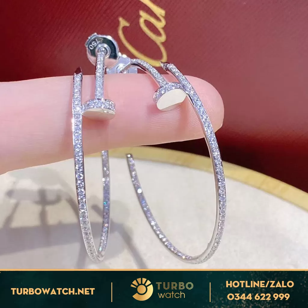 Vòng Tay Cartier Juste Un Clou Vàng Trắng Full Kim Thiên Nhiên